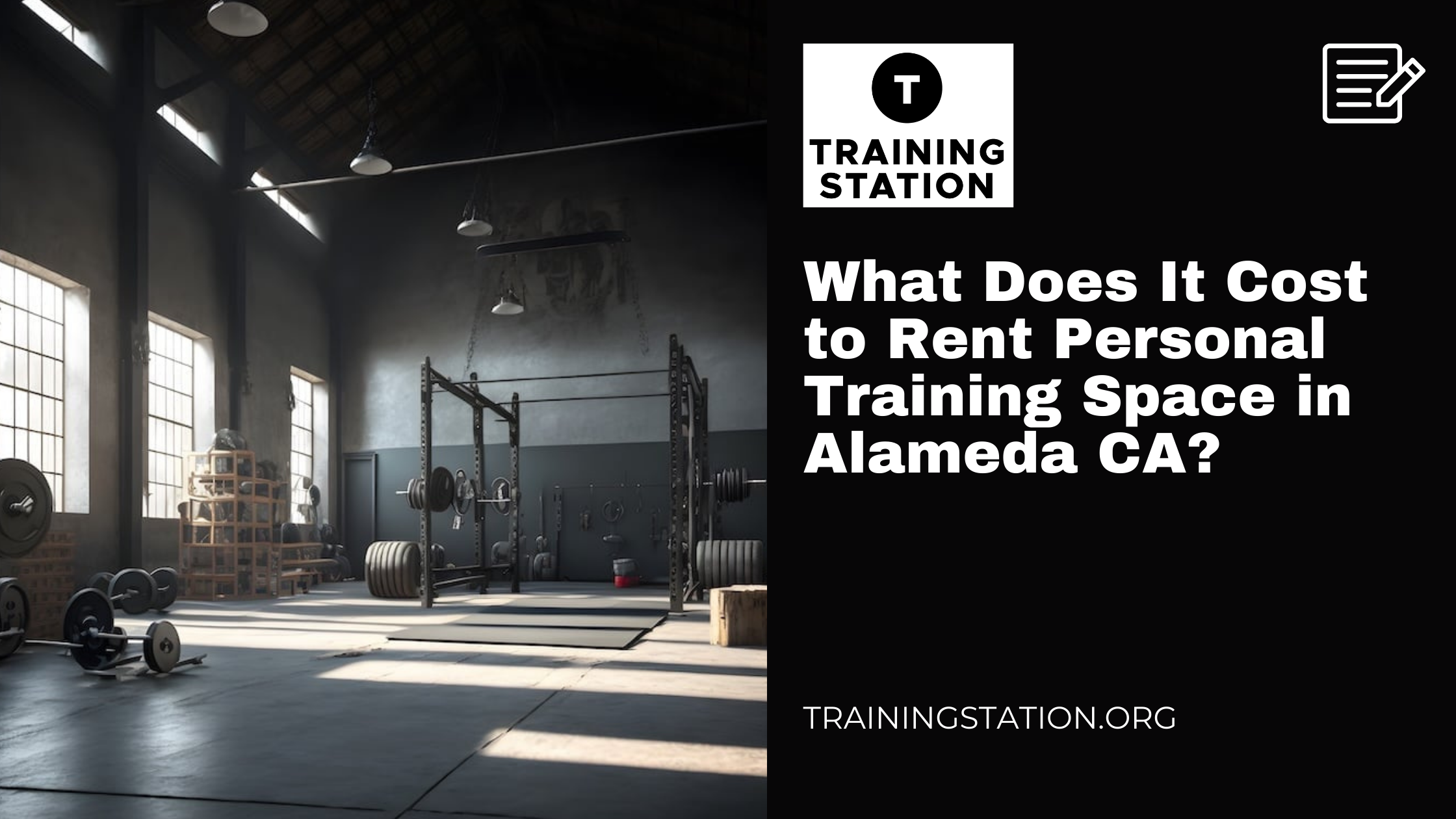 personal training space rental in Alameda CA